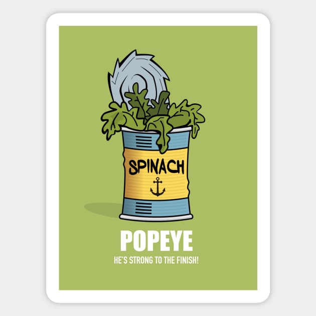 Popeye - Alternative Movie Poster Magnet by MoviePosterBoy